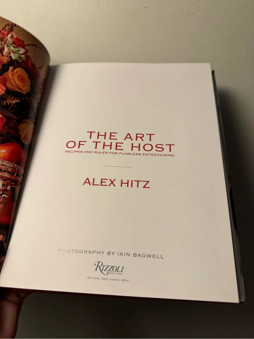The Art of the Host by - Orange Hardcover Entertaining Cookbook